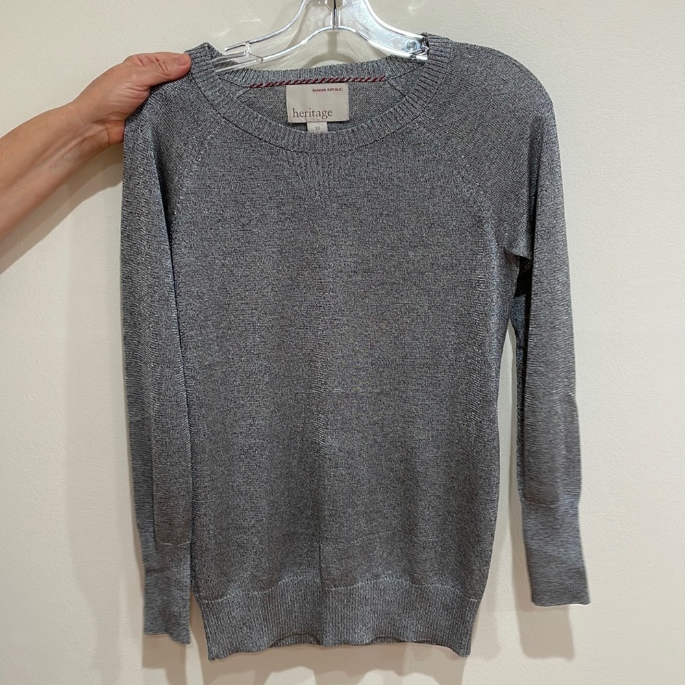 Banana Republic Heritage Silver sweater size XS